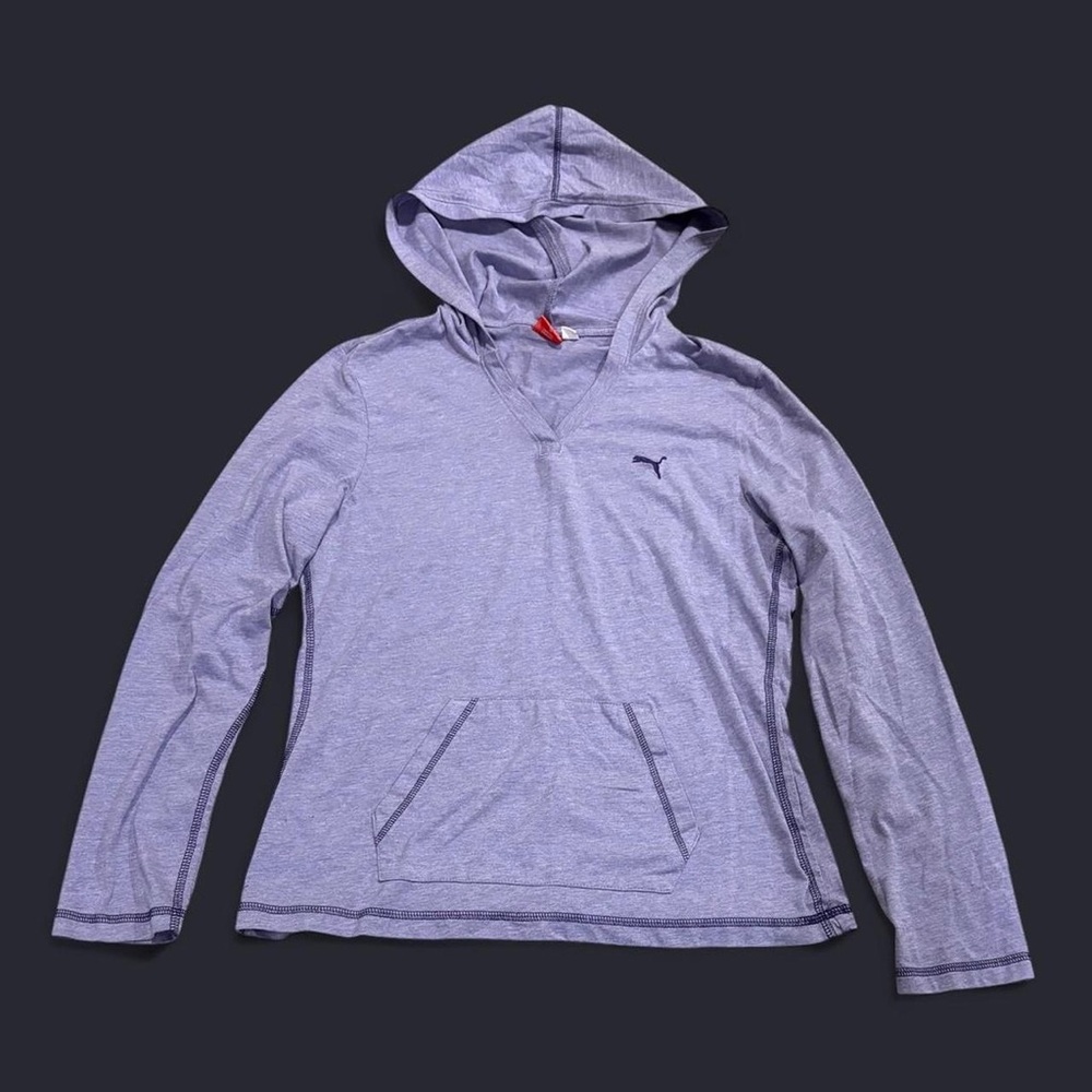 Y2K Puma hooded long sleeve shirt